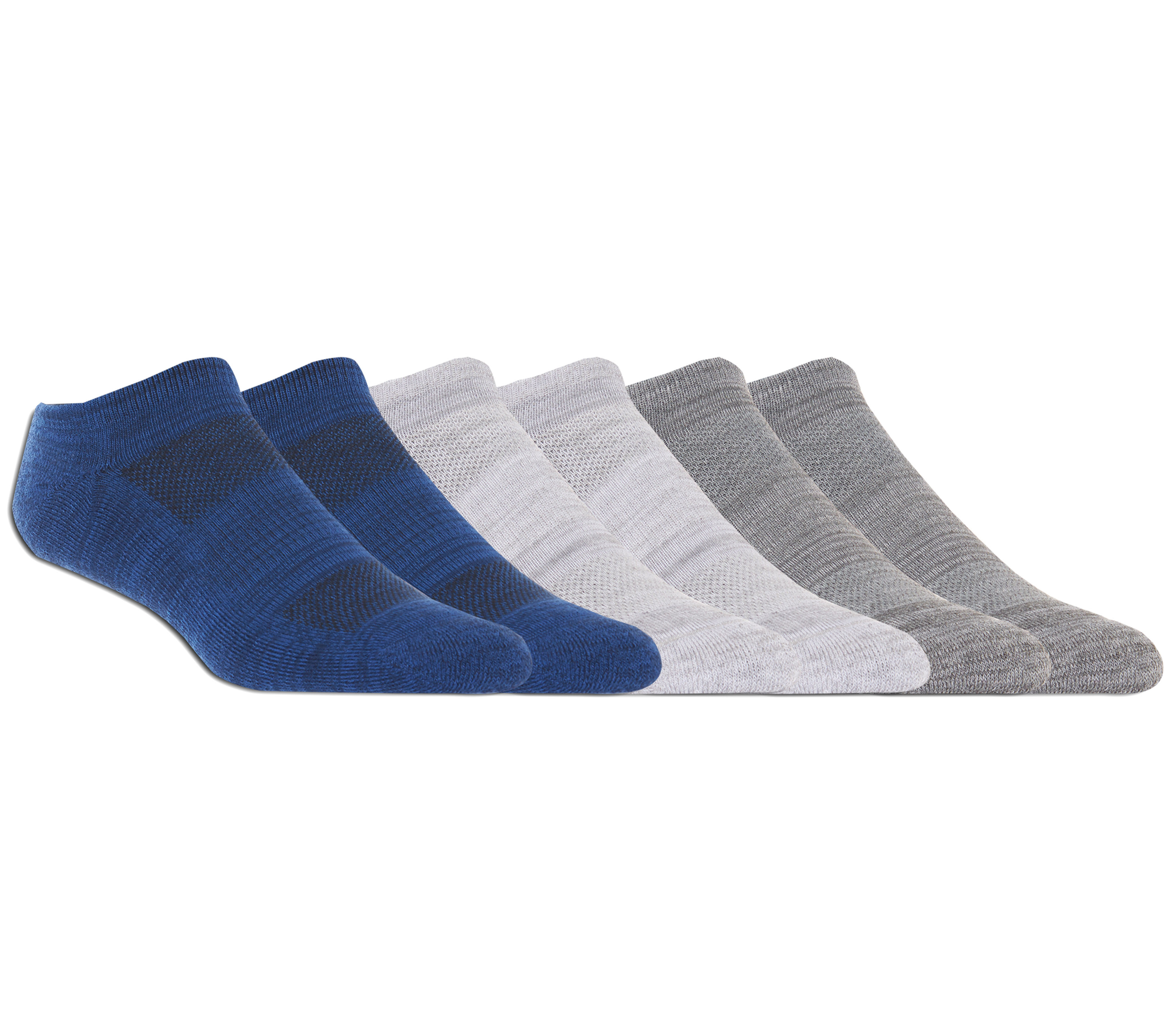 6 Pack Half Terry Invisible Socks | SKECHERS UK