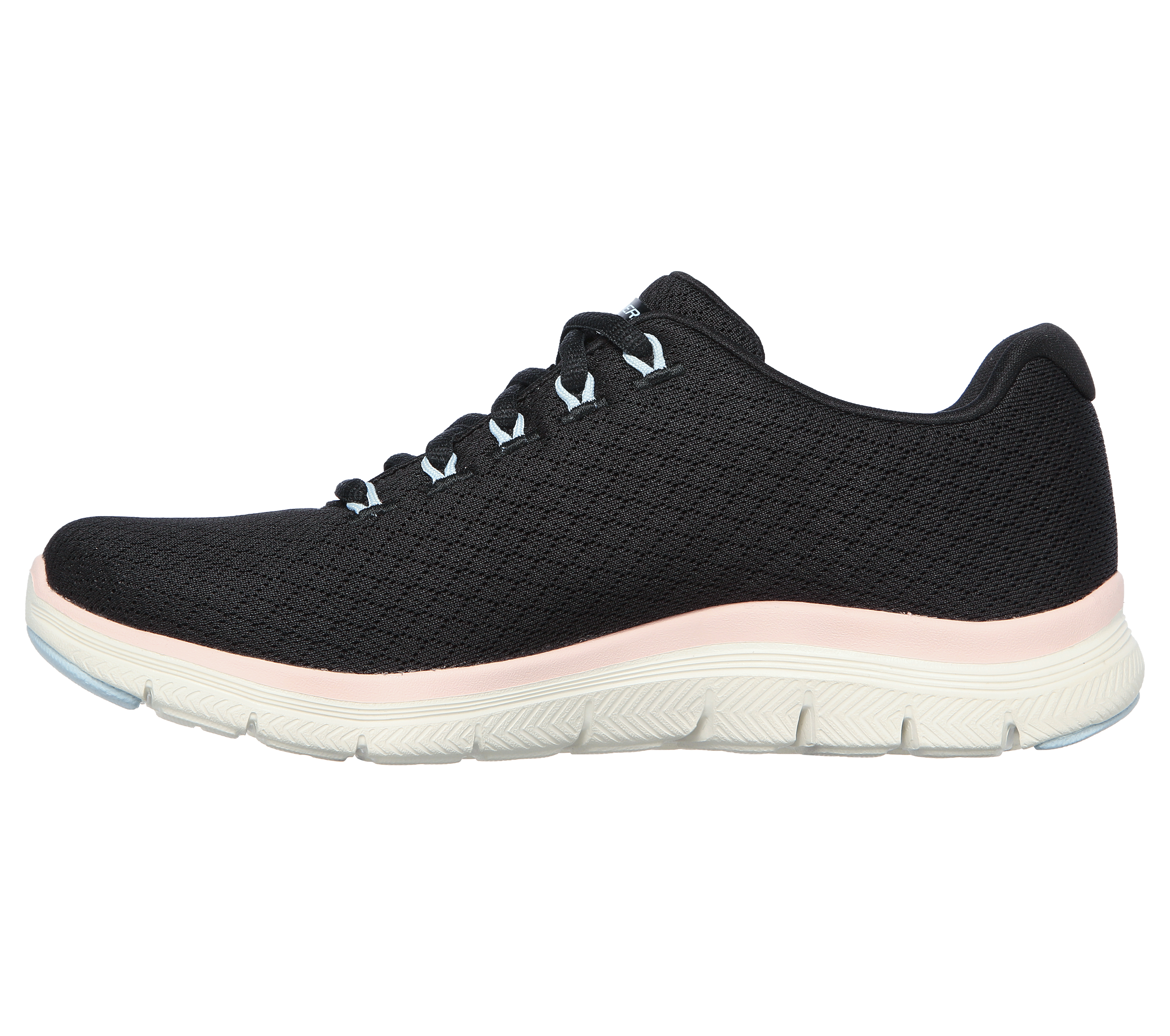 Skechers Womens Flex Appeal 4.0 Walking Shoes, Color: Black Pink - JCPenney