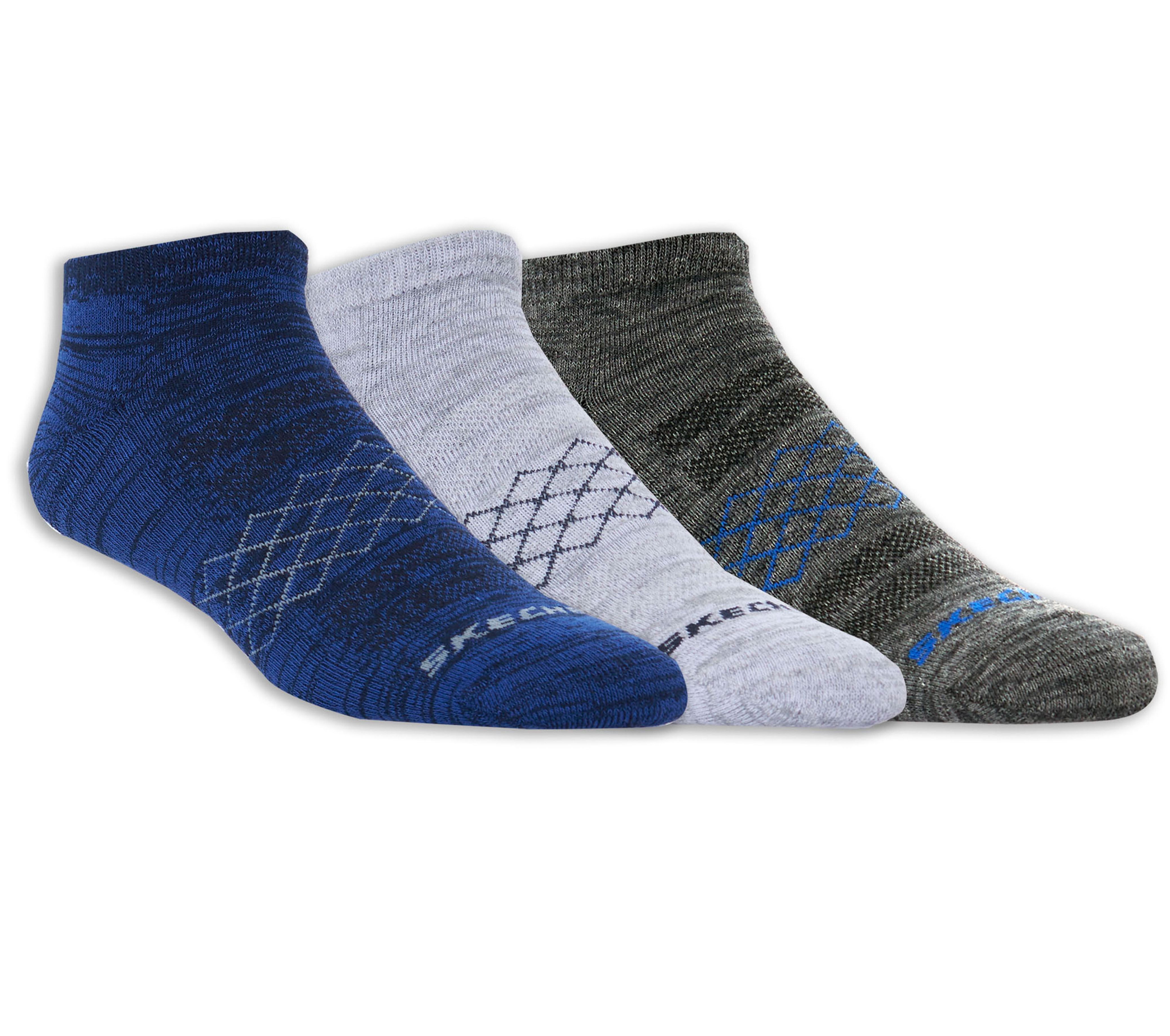 3 Pack Low Cut Diamond Arch Socks | SKECHERS