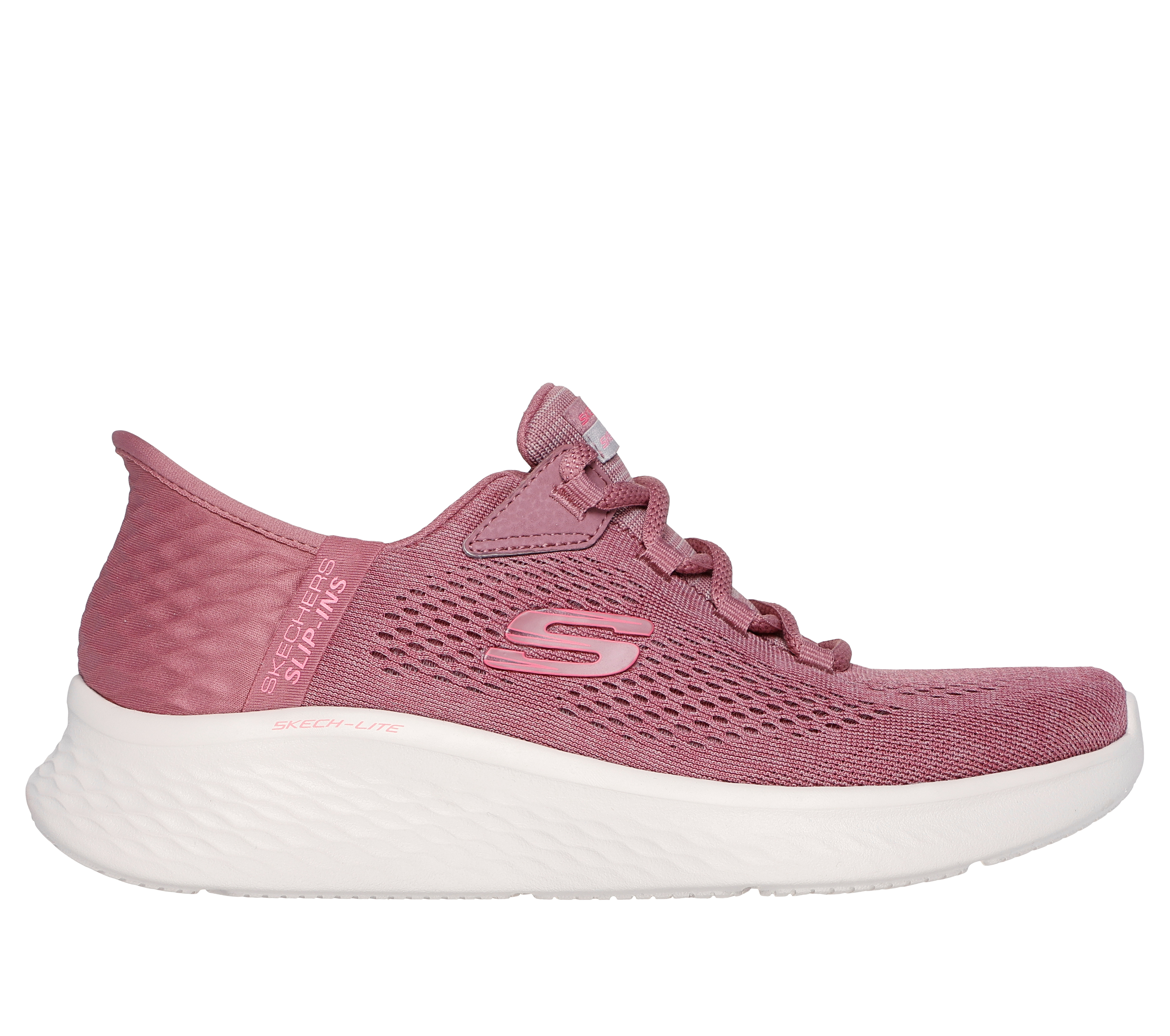 Skechers Women's Slip-ins: Skech-Lite Pro - Natural Sneaker in Dark Mauve, Size 5 | Textile/Synthetic, Machine Washable