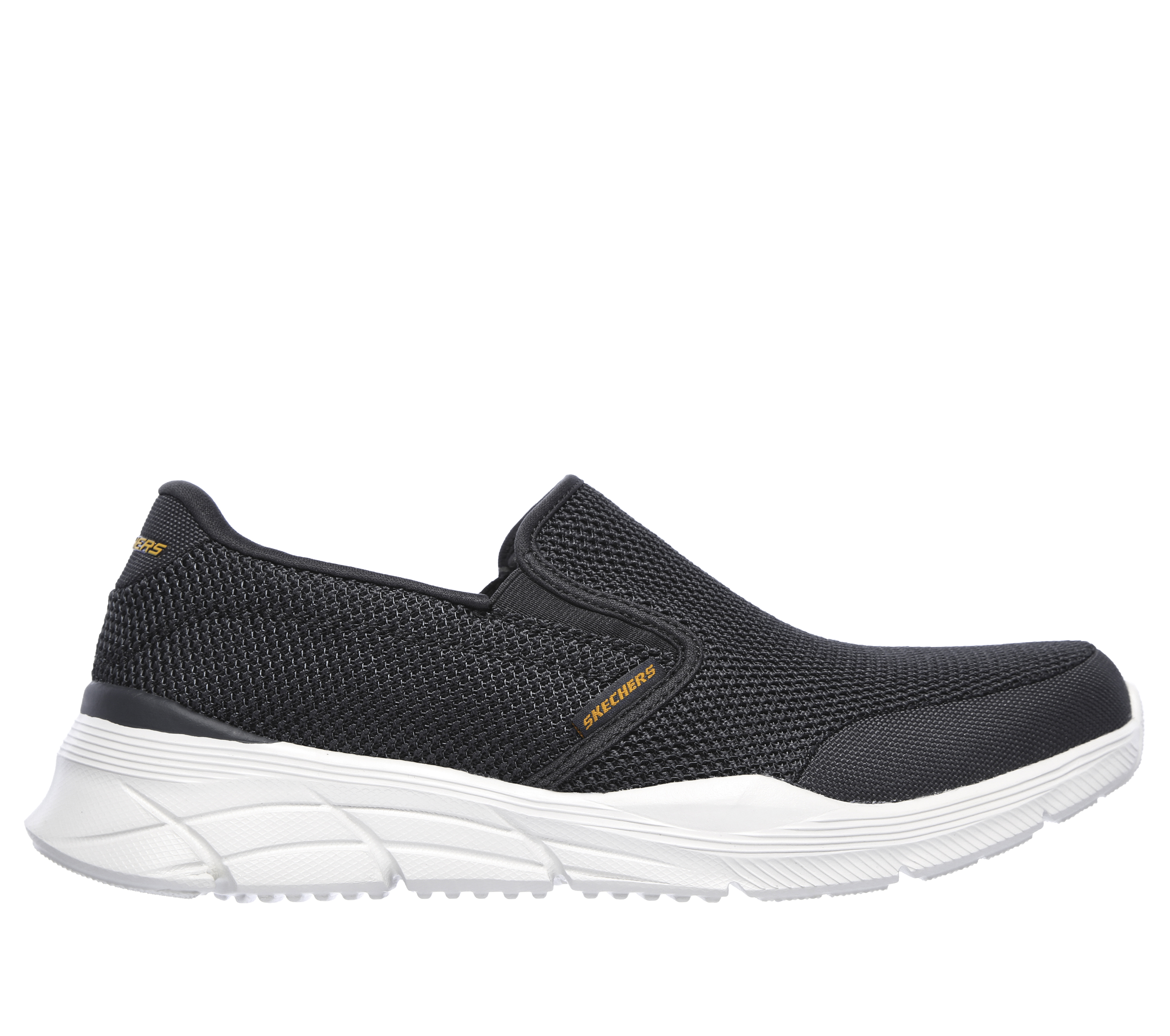 Skechers Men's Relaxed Fit: Equalizer 4.0 - Krimlin Slip-On Shoes in Charcoal, Size 7.5 | Textile/Synthetic, Vegan, Machine Washable