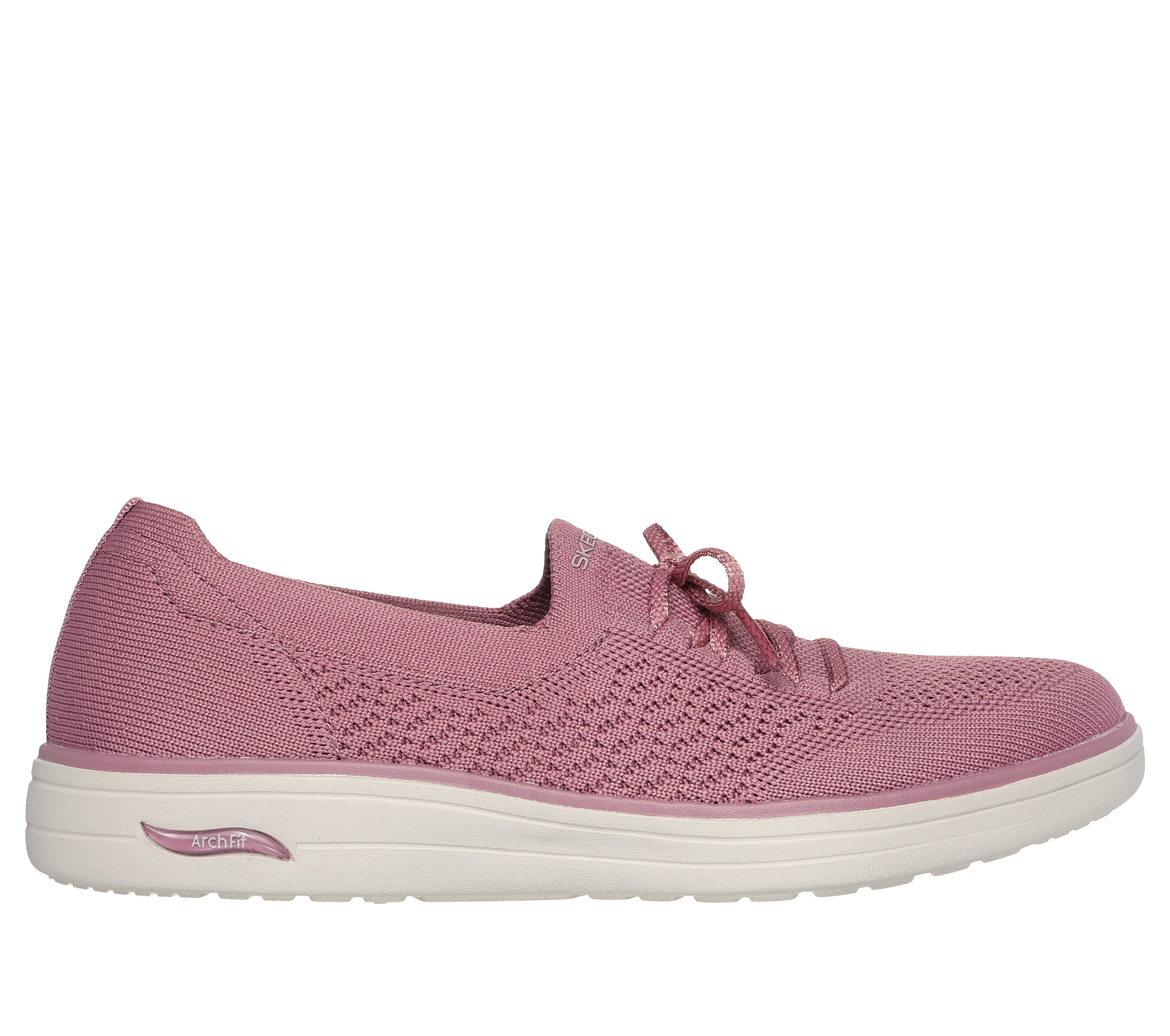 Skechers Women's Arch Fit Inspire - Olivia Slip-On Shoes in Rose, Size 6.5 | Textile, Vegan, Machine Washable