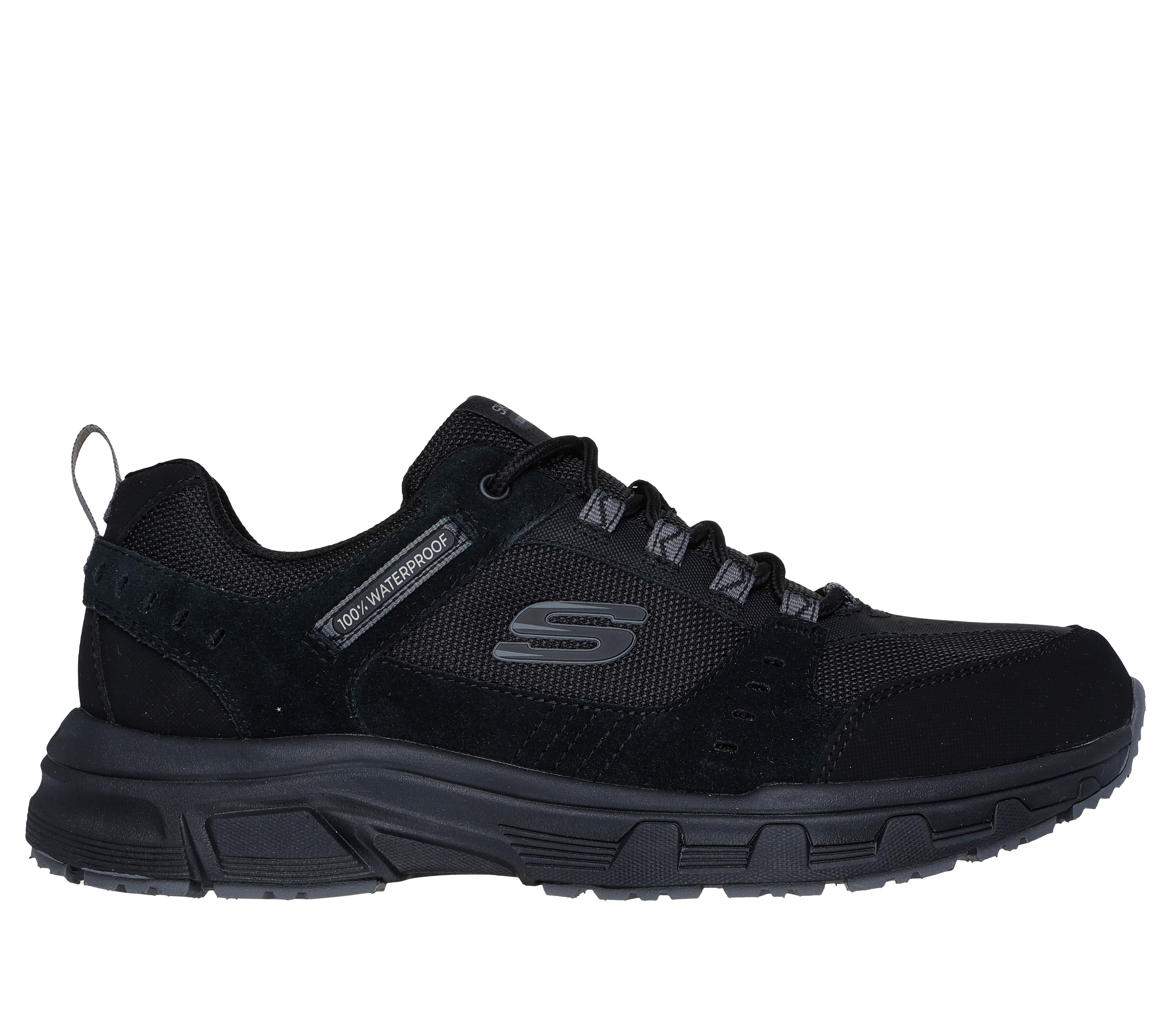 Skechers Men's Relaxed Fit: Oak Canyon - Rydell Sneaker in Black, Size 8.5 | Leather/Synthetic/Textile