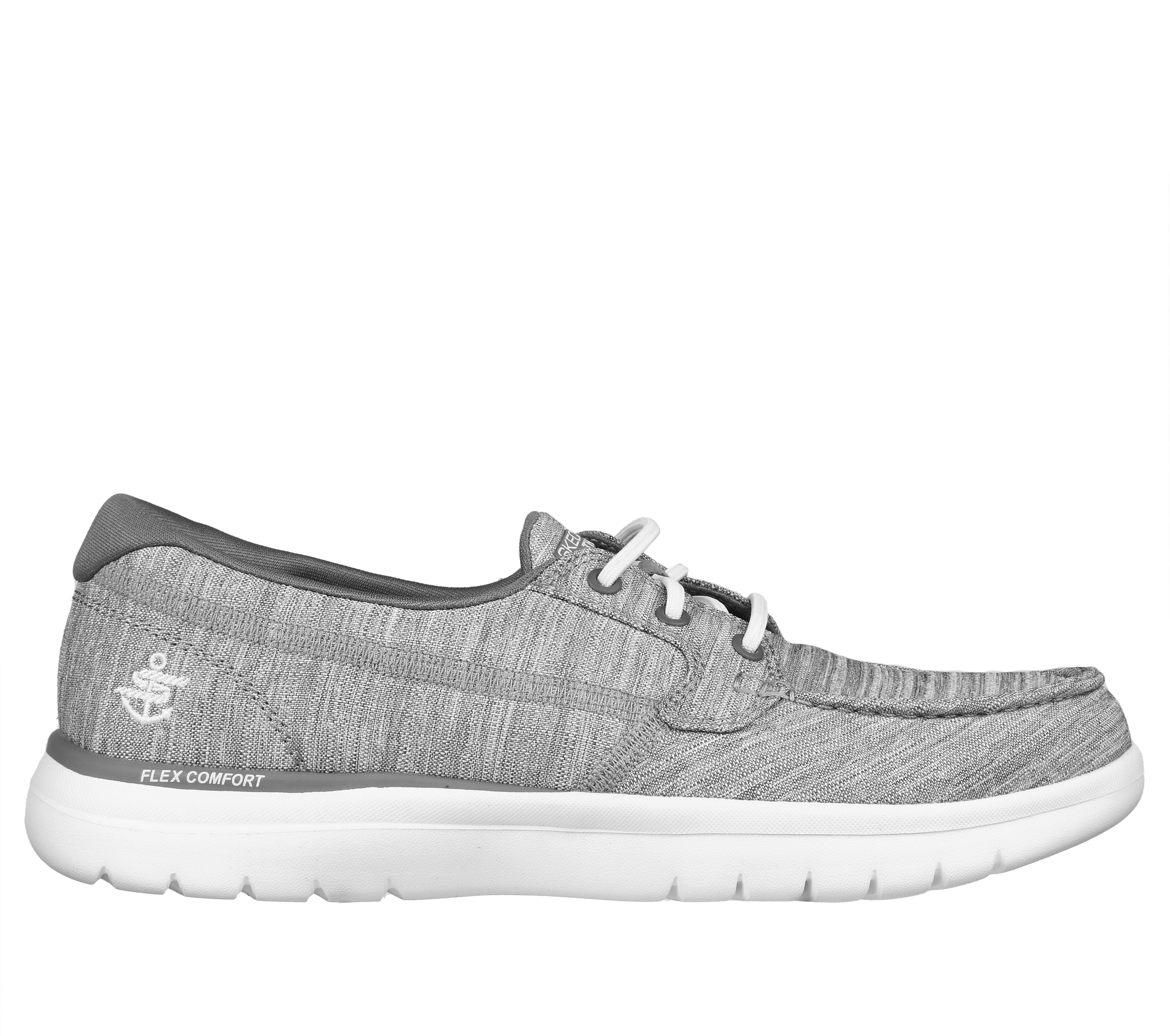 Skechers Women's On-the-GO Flex - Ashore Shoes in Gray, Size 4.5 | Textile, Vegan, Machine Washable