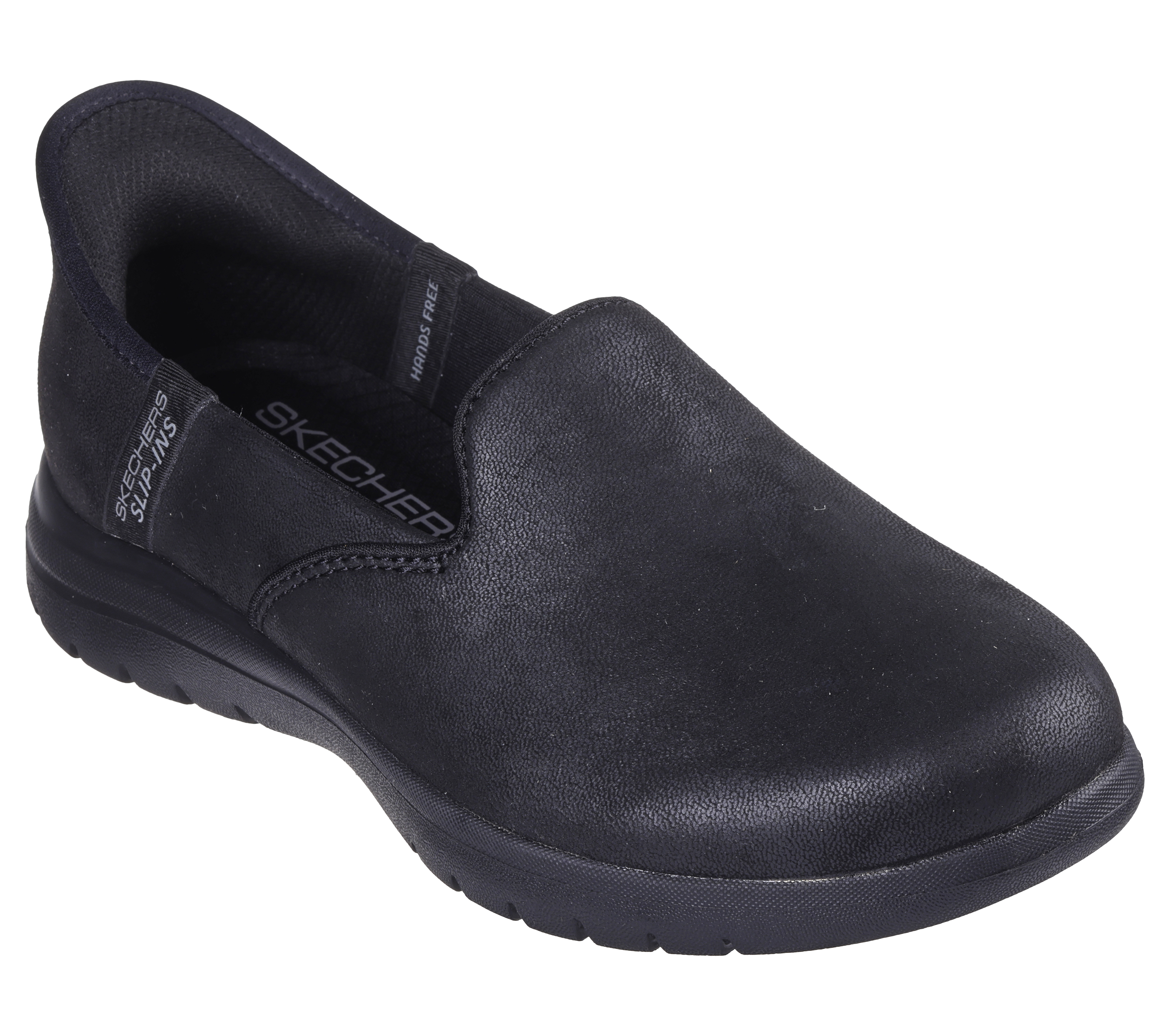 Skechers go walk leather sale slip on