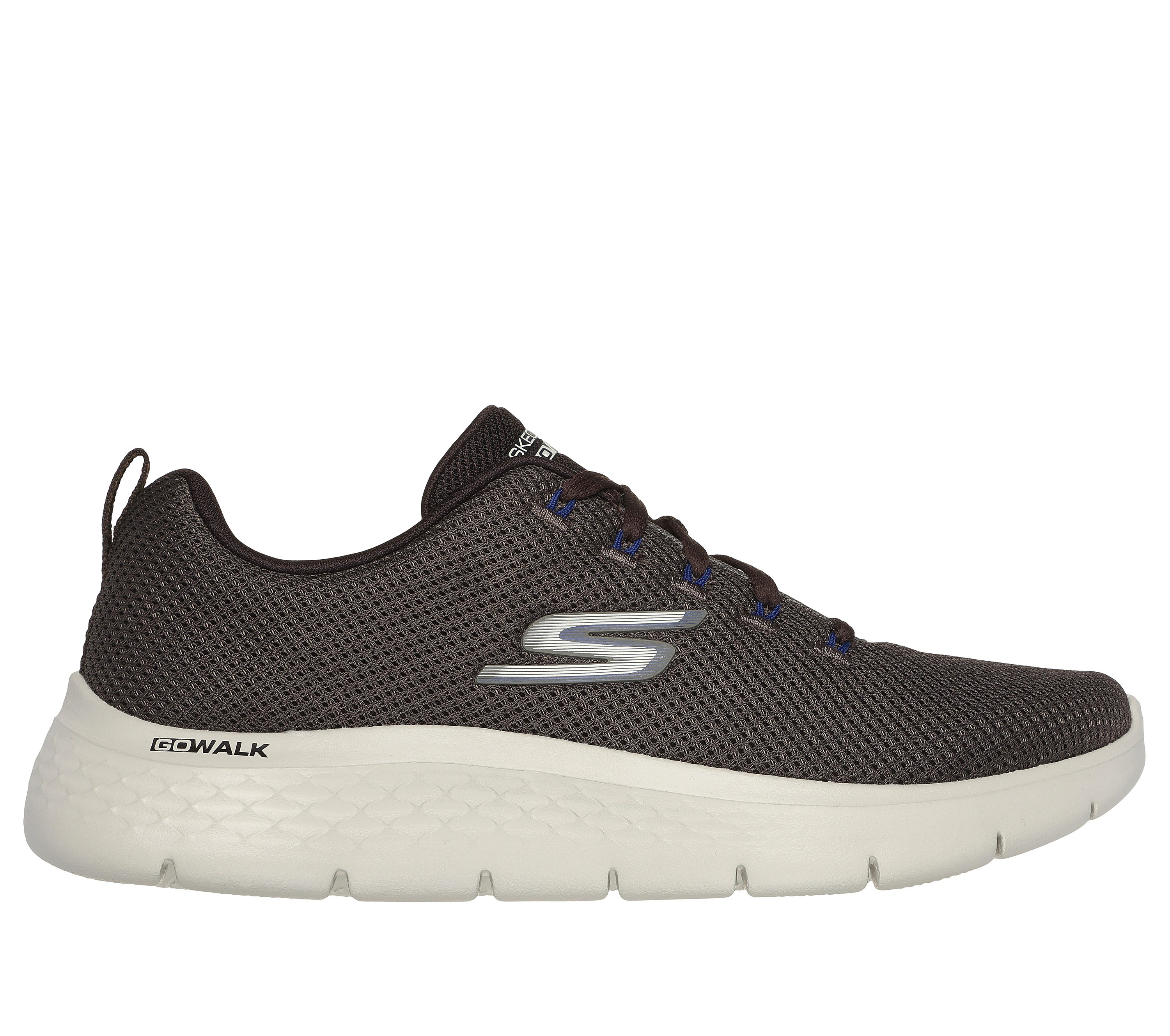 Skechers Men's GO WALK Flex - Vespid Sneaker in Brown, Size 11 | Textile/Synthetic, Machine Washable