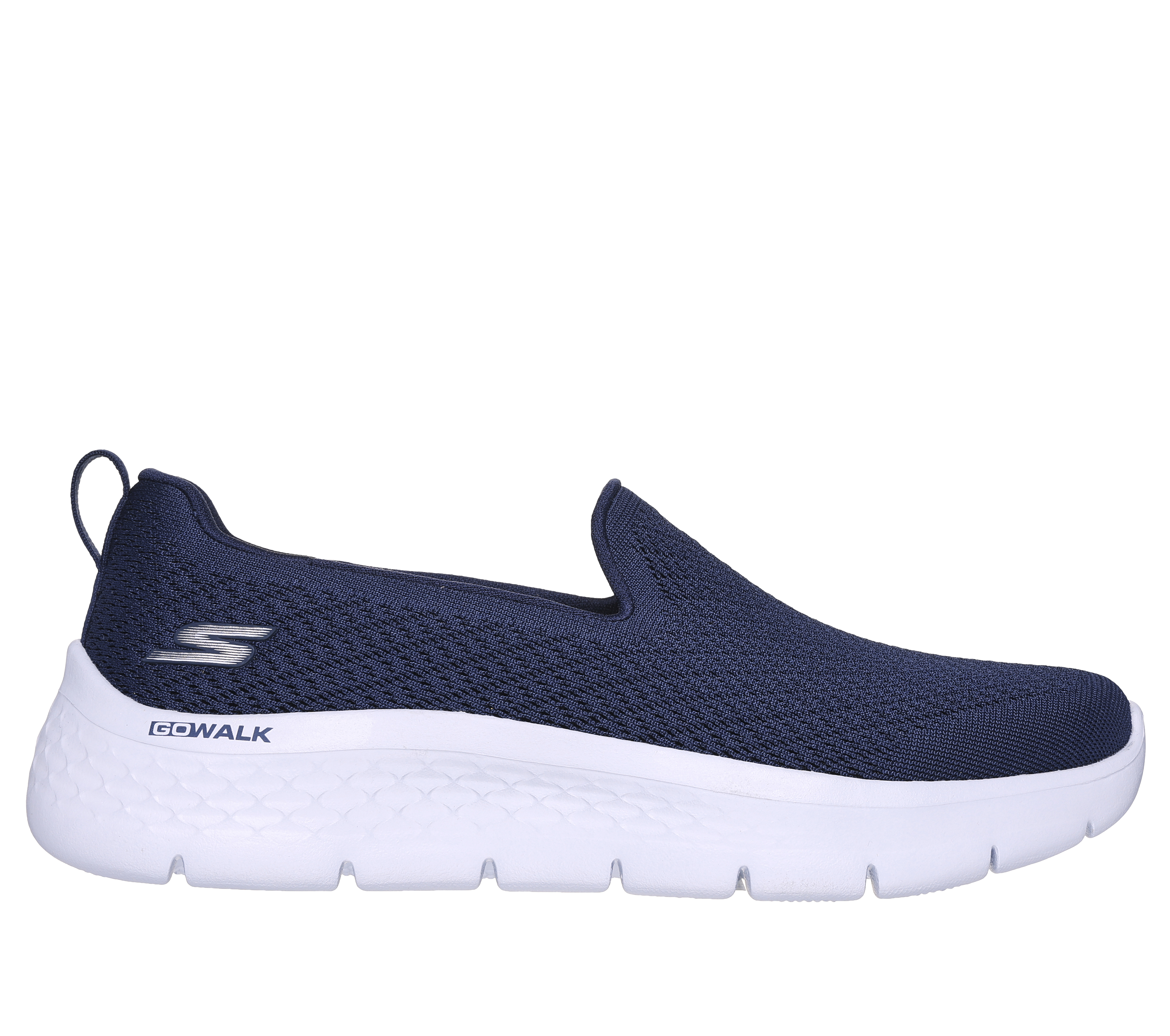 Skechers Women's GO WALK Flex - Ocean Sunset Slip-On Shoes in Navy Blue, Size 2 | Textile/Synthetic, Vegan, Machine Washable