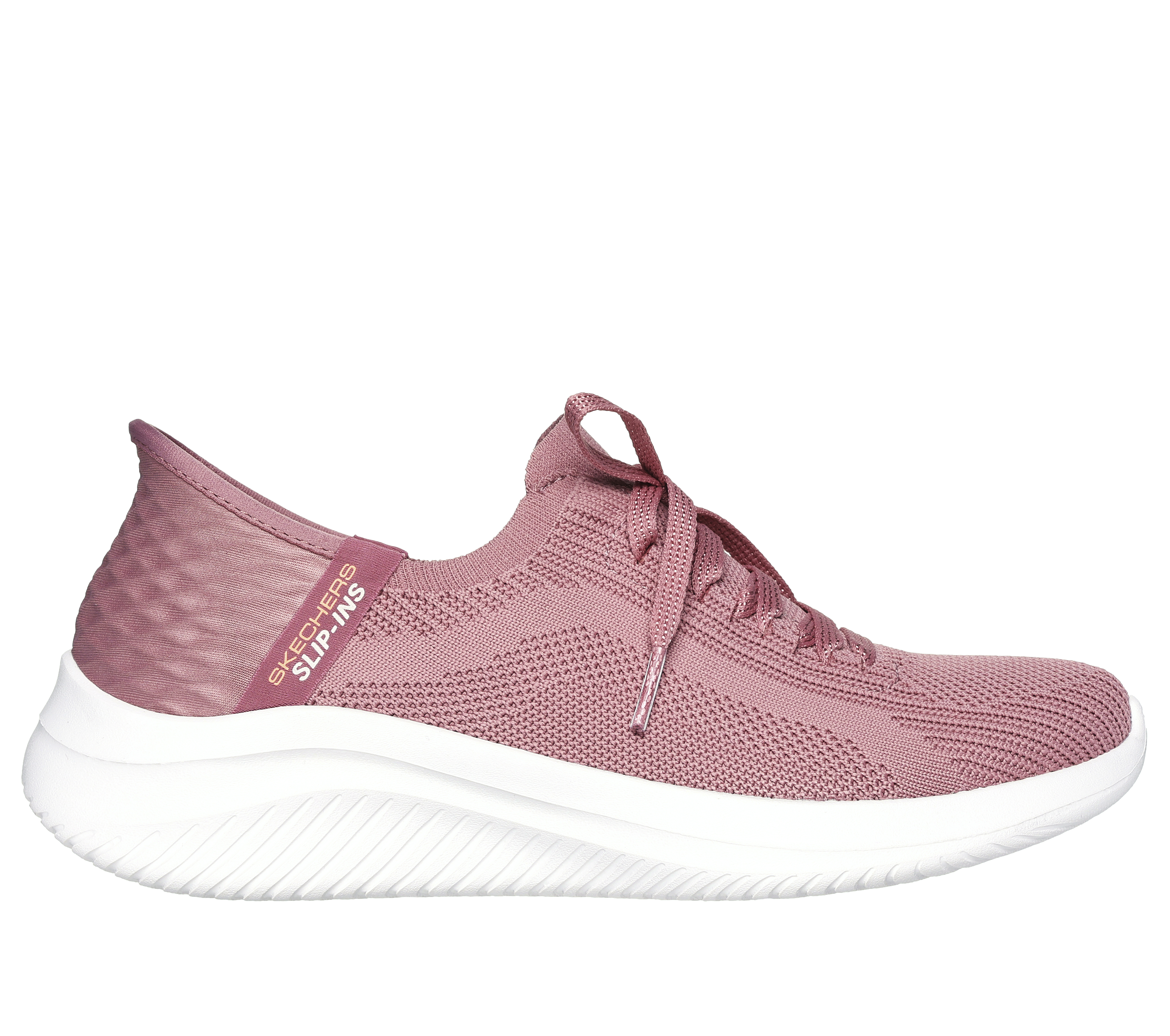 Skechers Women's Slip-ins: Ultra Flex 3.0 - Brilliant Sneaker in Mauve, Size 8 | Textile, Vegan, Machine Washable