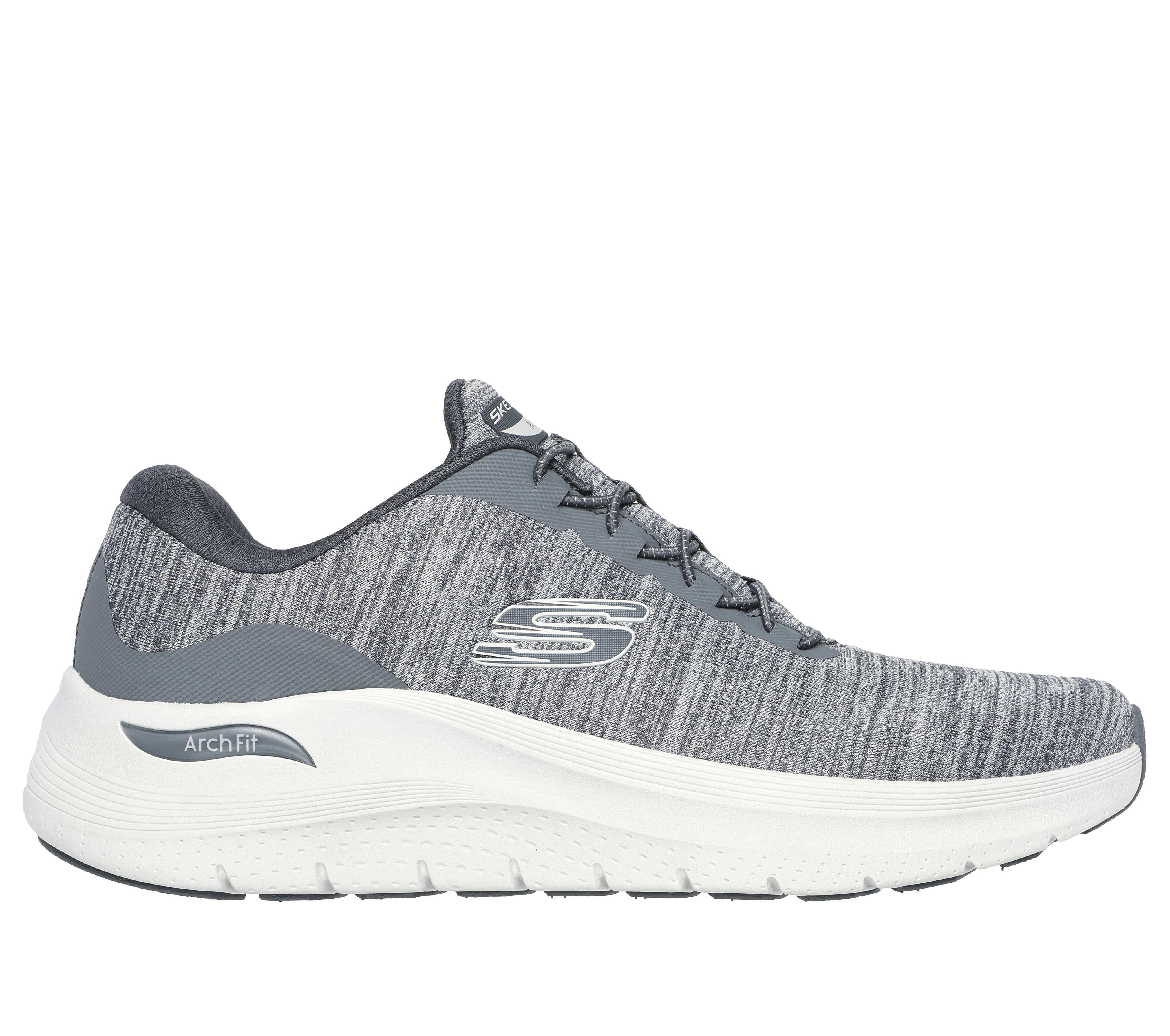 Skechers Men's Arch Fit 2.0 - Upperhand Sneaker in Gray, Size 6.5 | Textile/Synthetic, Vegan, Machine Washable