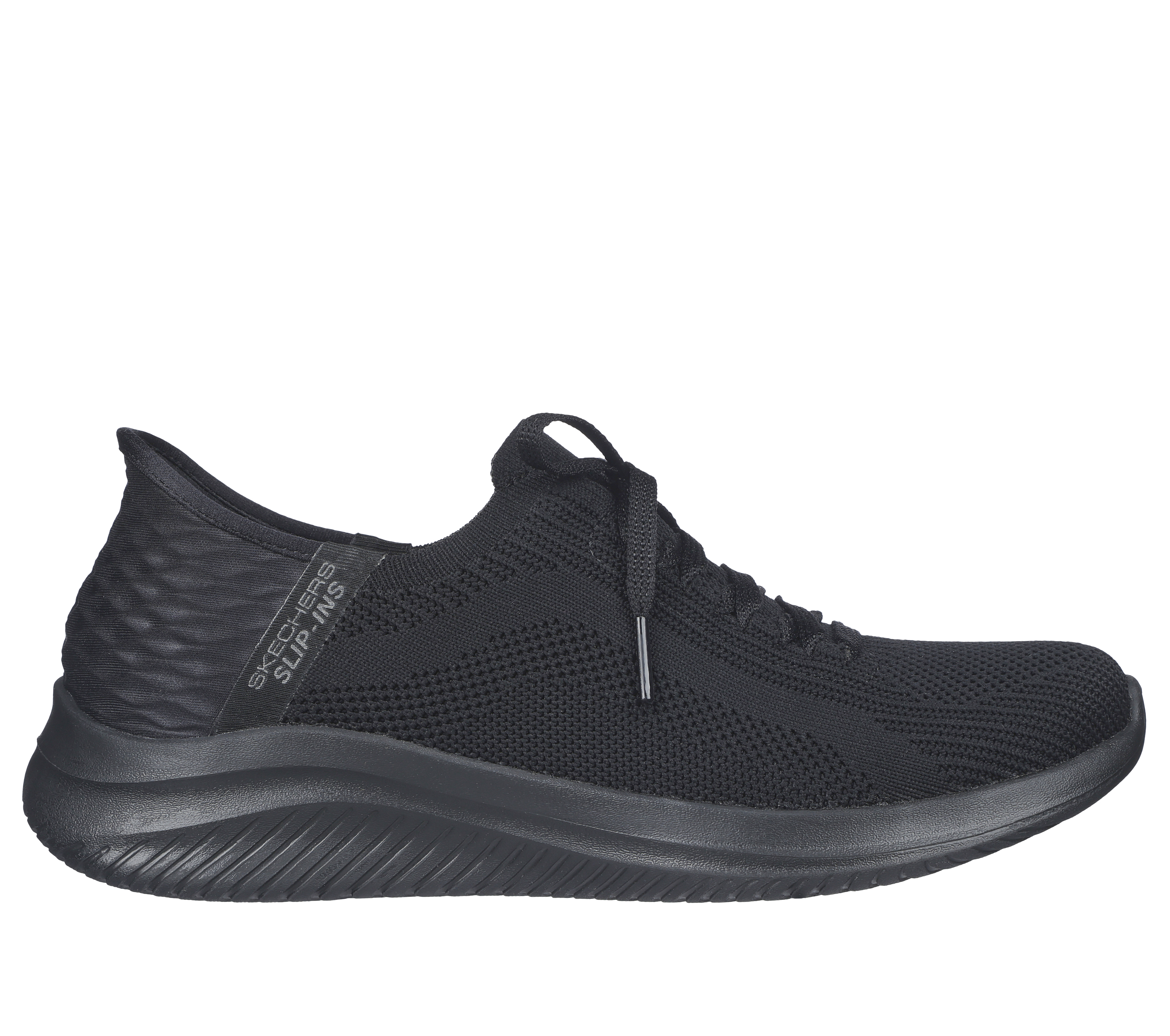 Skechers Women's Slip-ins: Ultra Flex 3.0 - Brilliant Sneaker in Black, Size 6.5 | Textile, Vegan, Machine Washable