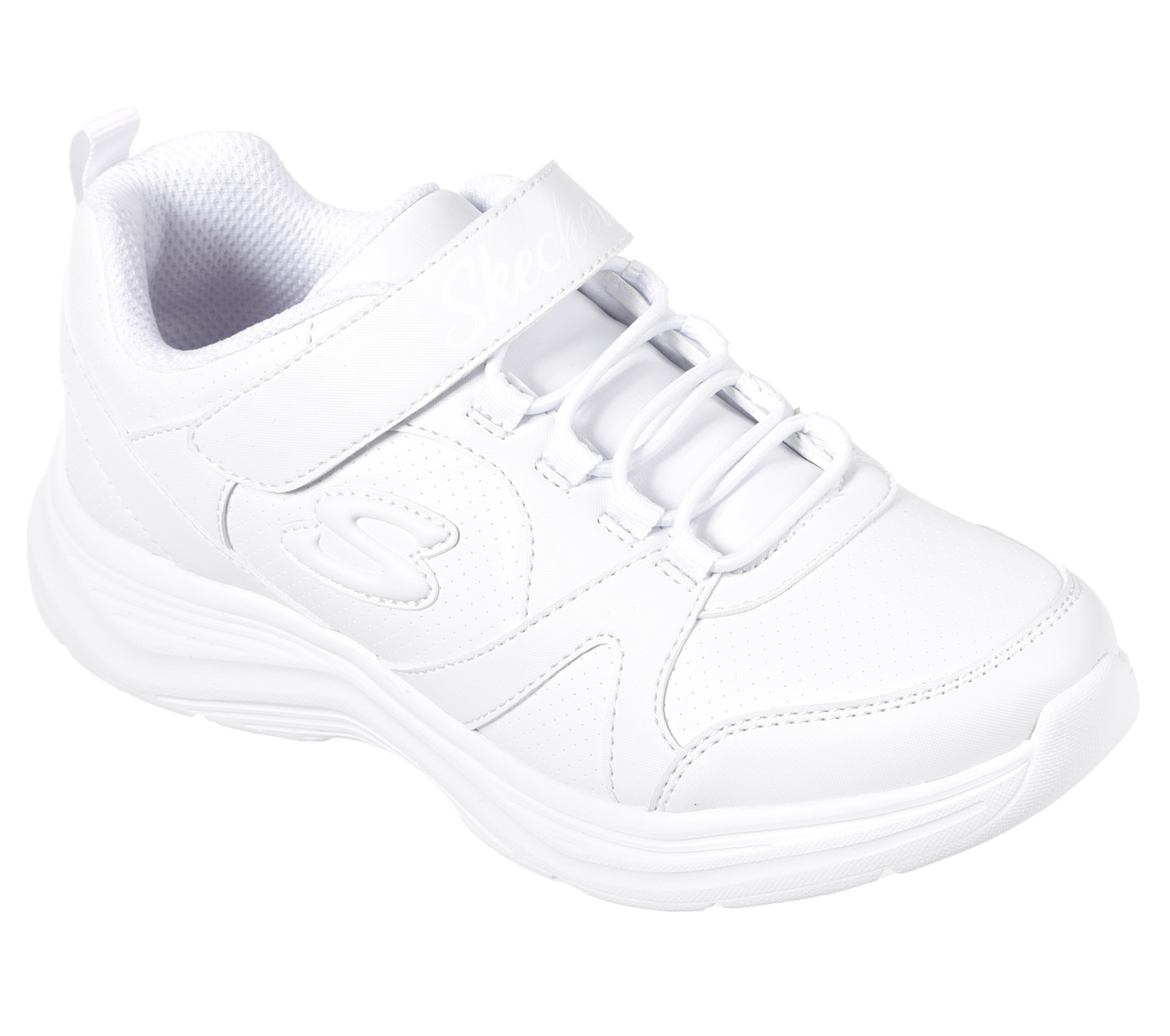 Skechers kids' glimmer sale kicks sneaker white