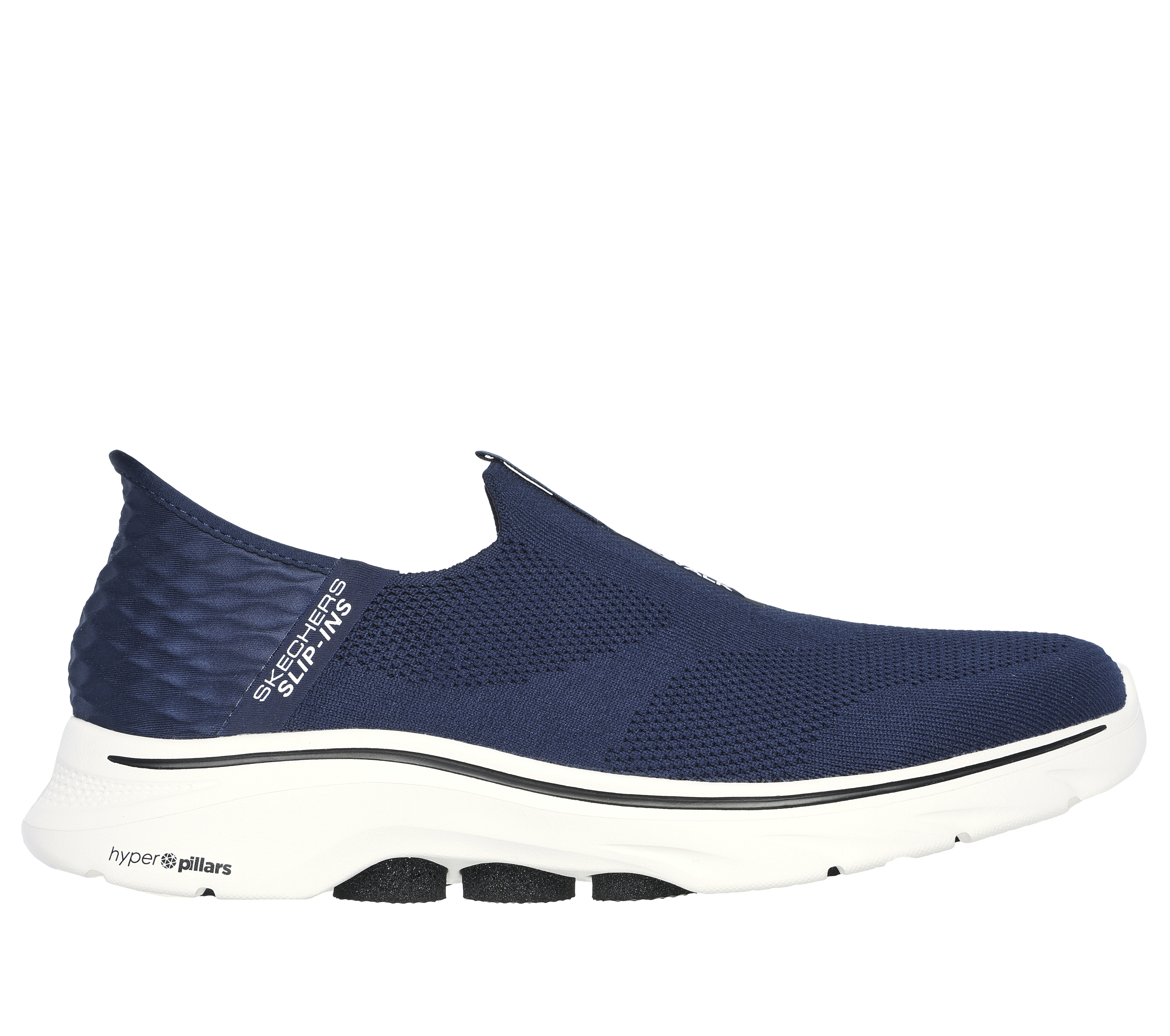 Skechers Men's Slip-ins: GO WALK 7 - Easy On 2 Sneaker in Navy Blue, Size 10 | Textile/Synthetic, Machine Washable