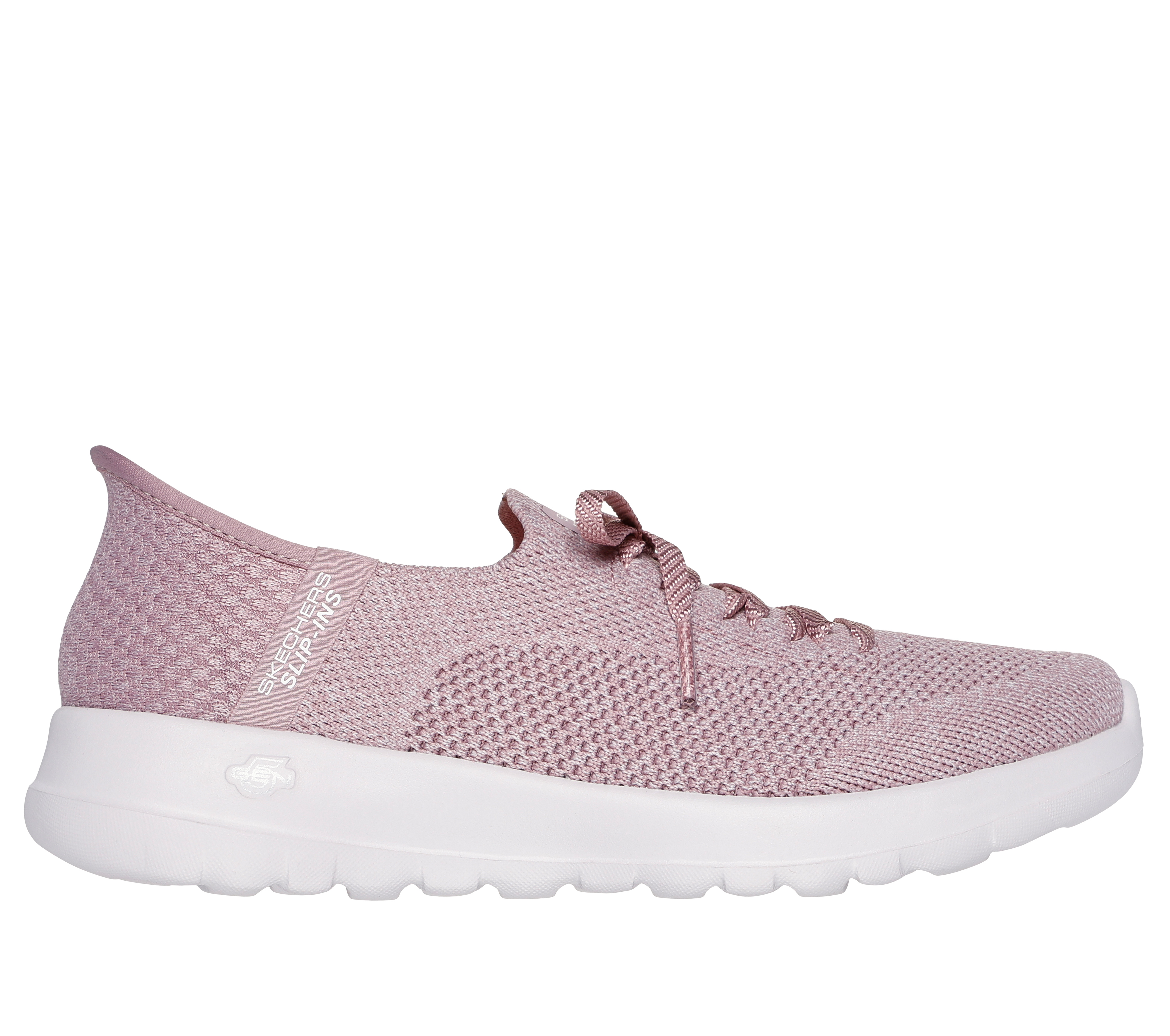 Skechers Women's Slip-ins: GO WALK Joy - Abby Slip-On Shoes in Mauve, Size 9 | Textile/Synthetic, Vegan, Machine Washable