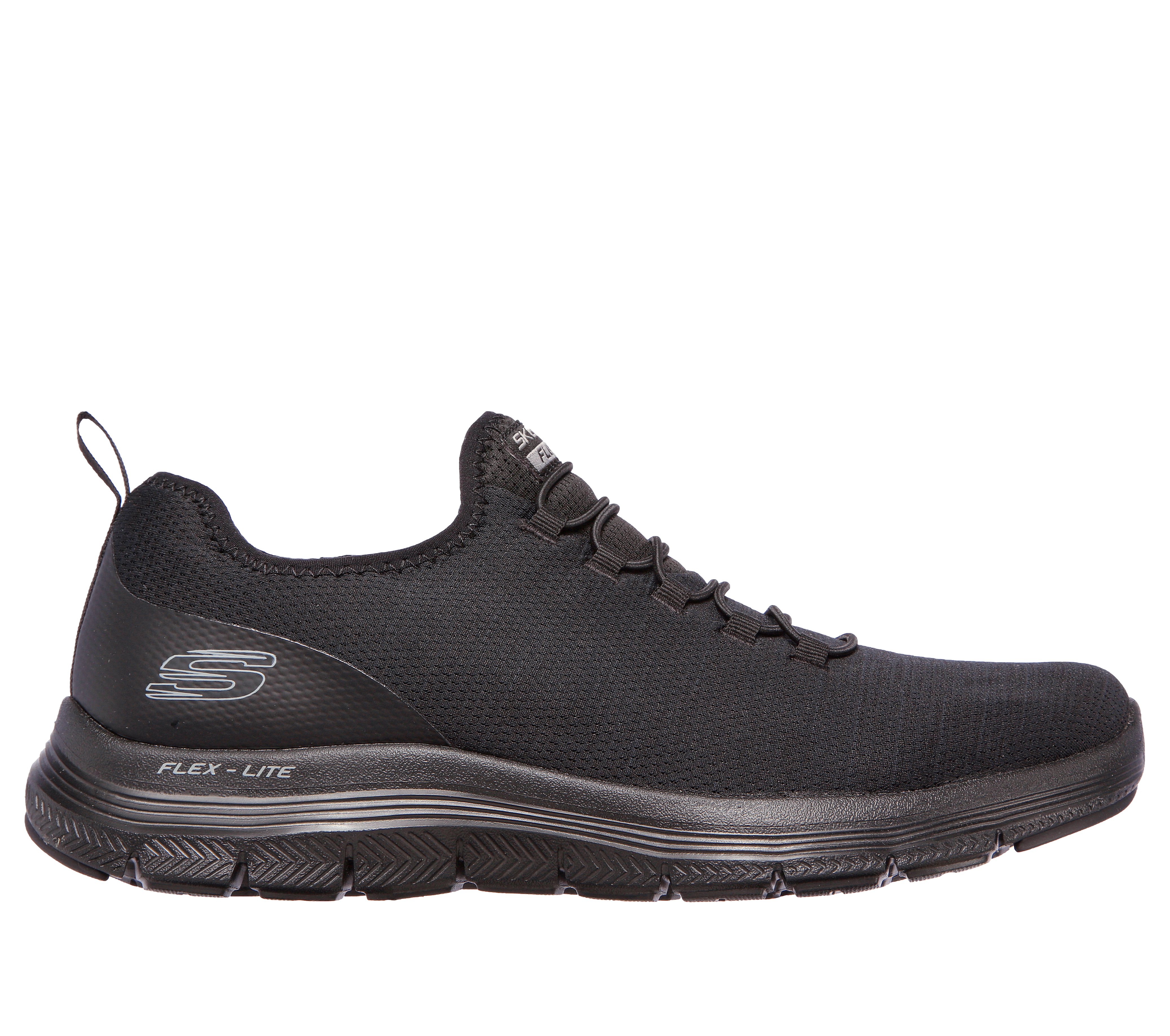 Skechers Men's Flex Advantage 4.0 - Contributor Sneaker in Black, Size 6.5 | Textile/Synthetic, Machine Washable