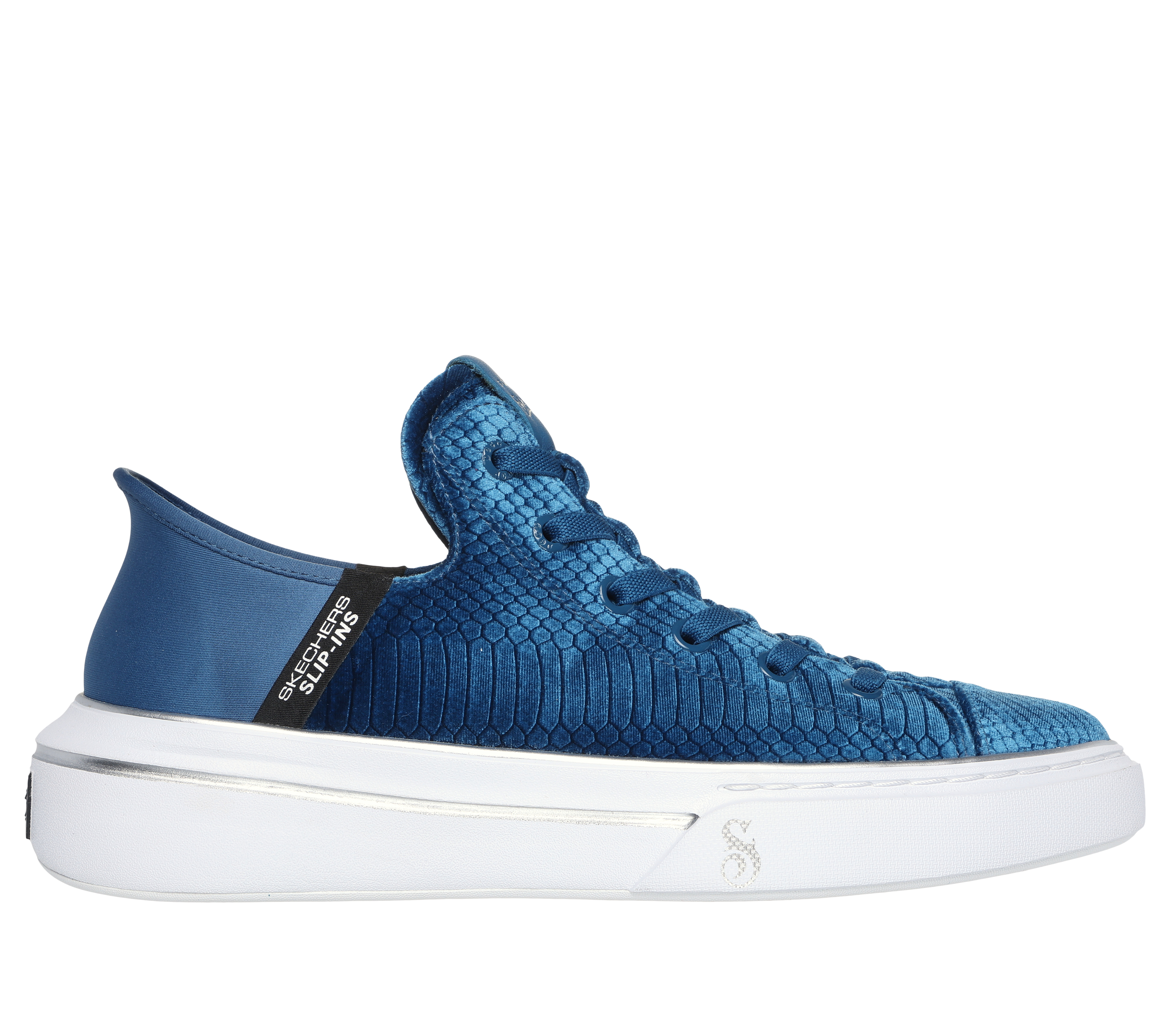 Skechers Men's Slip-ins: Snoop One - Boss Life Velvet Sneaker in Blue, Size 4.5 | Textile