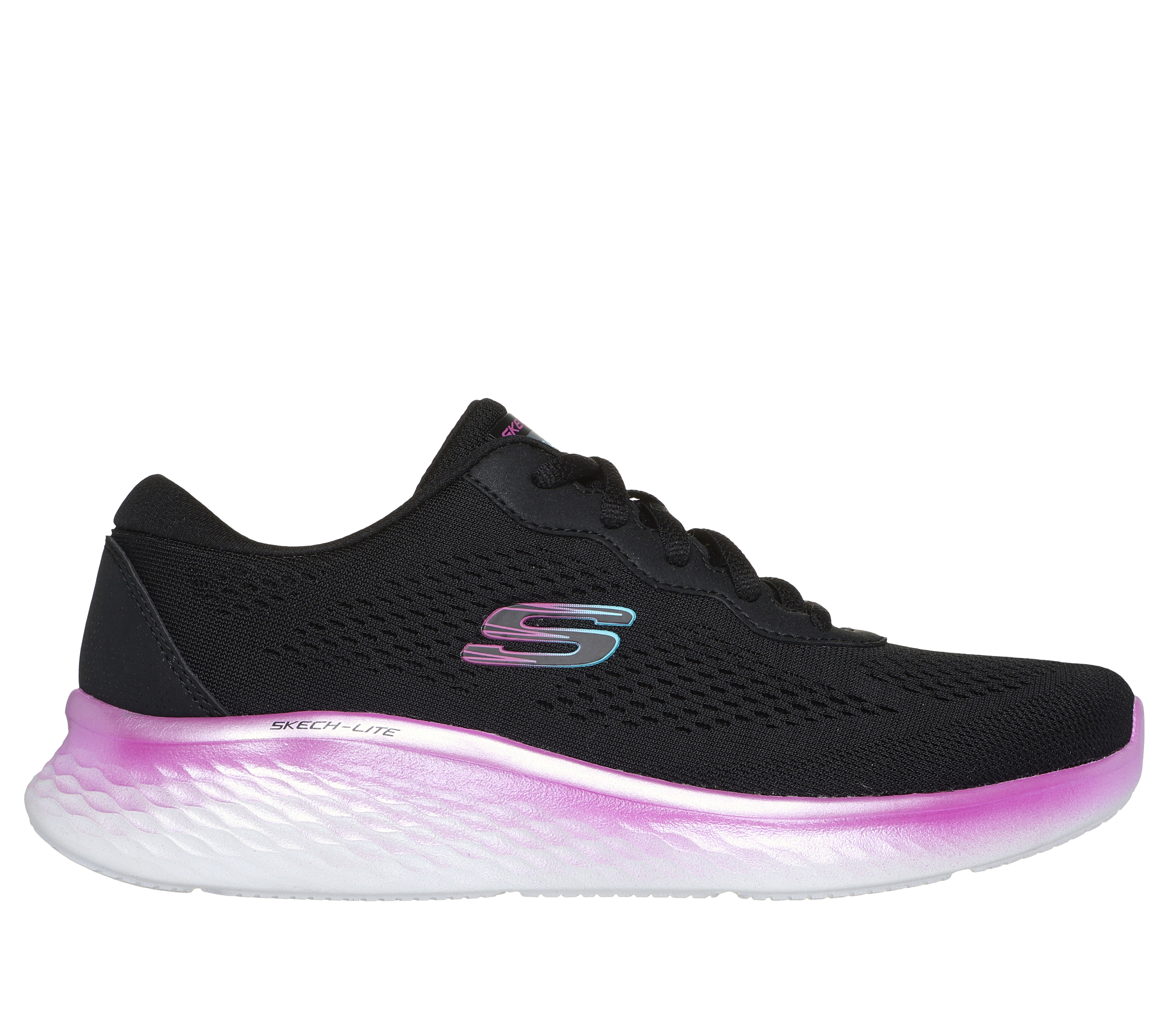 Skechers Women's Skech-Lite Pro - Stunning Steps Sneaker in Black/Purple, Size 4.5 | Textile, Vegan