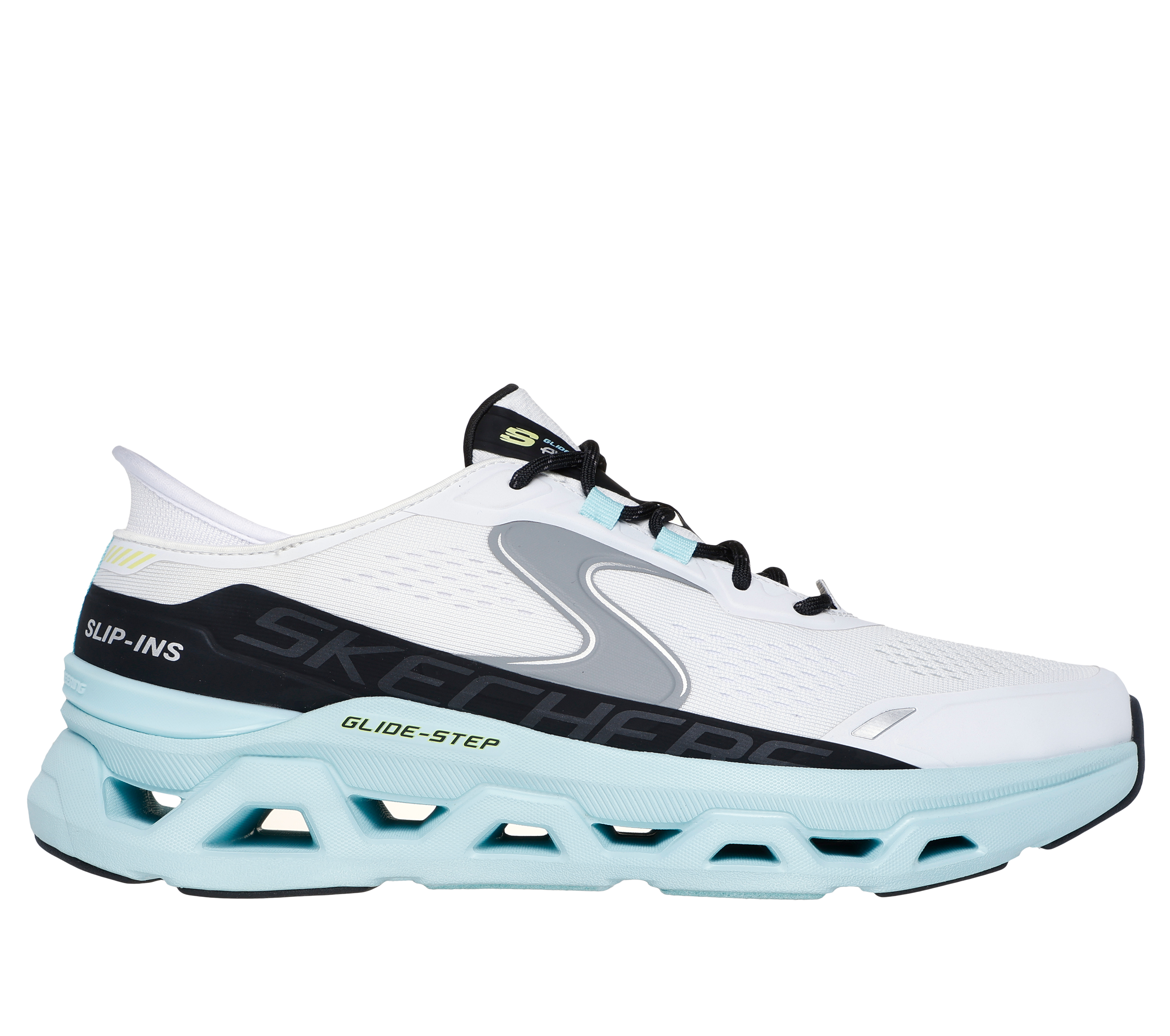 Skechers Men's Slip-ins: Glide-Step Altus Sneaker in White/Blue, Size 7.5 | Textile/Synthetic