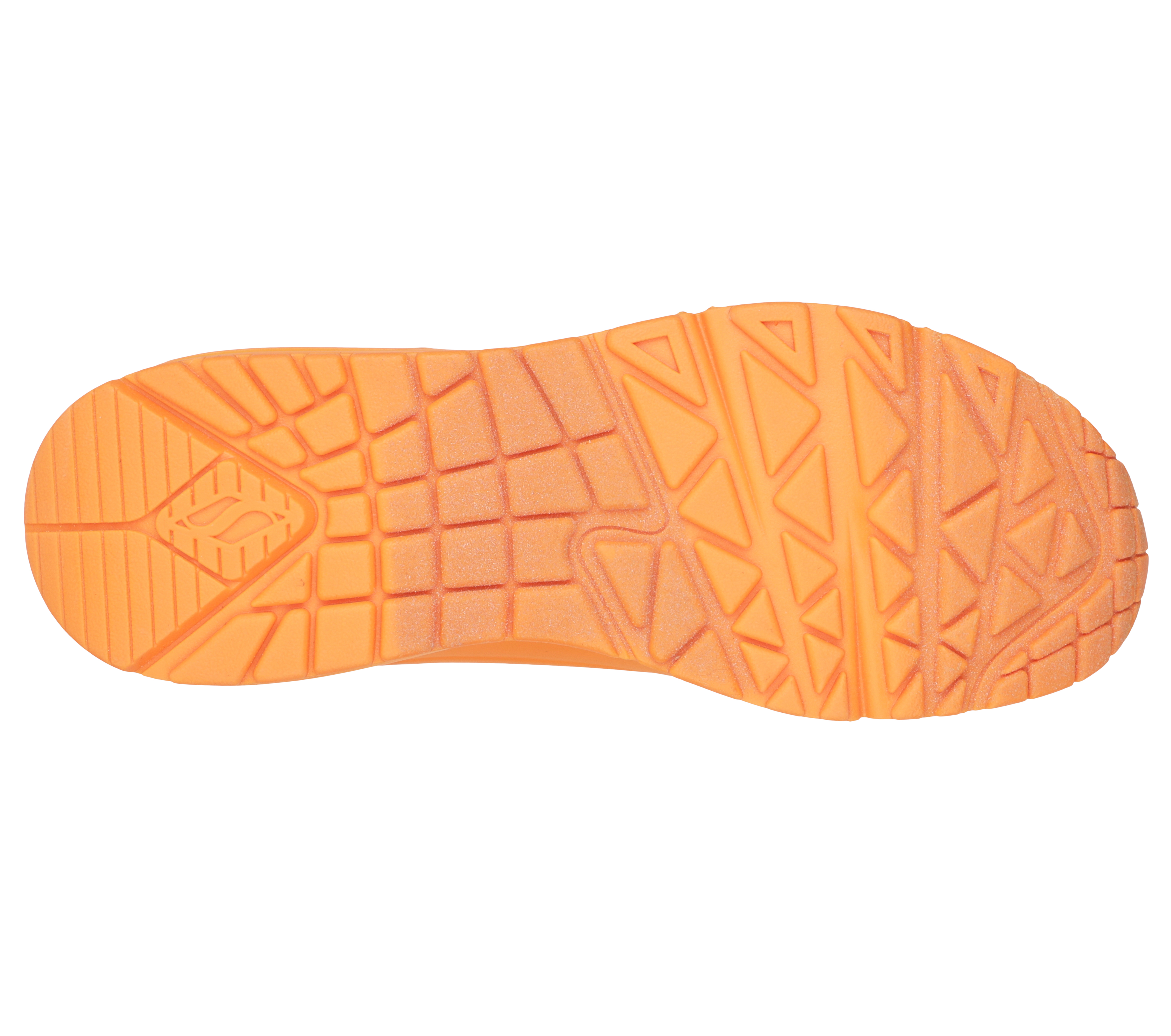 Orange deals skechers shoes