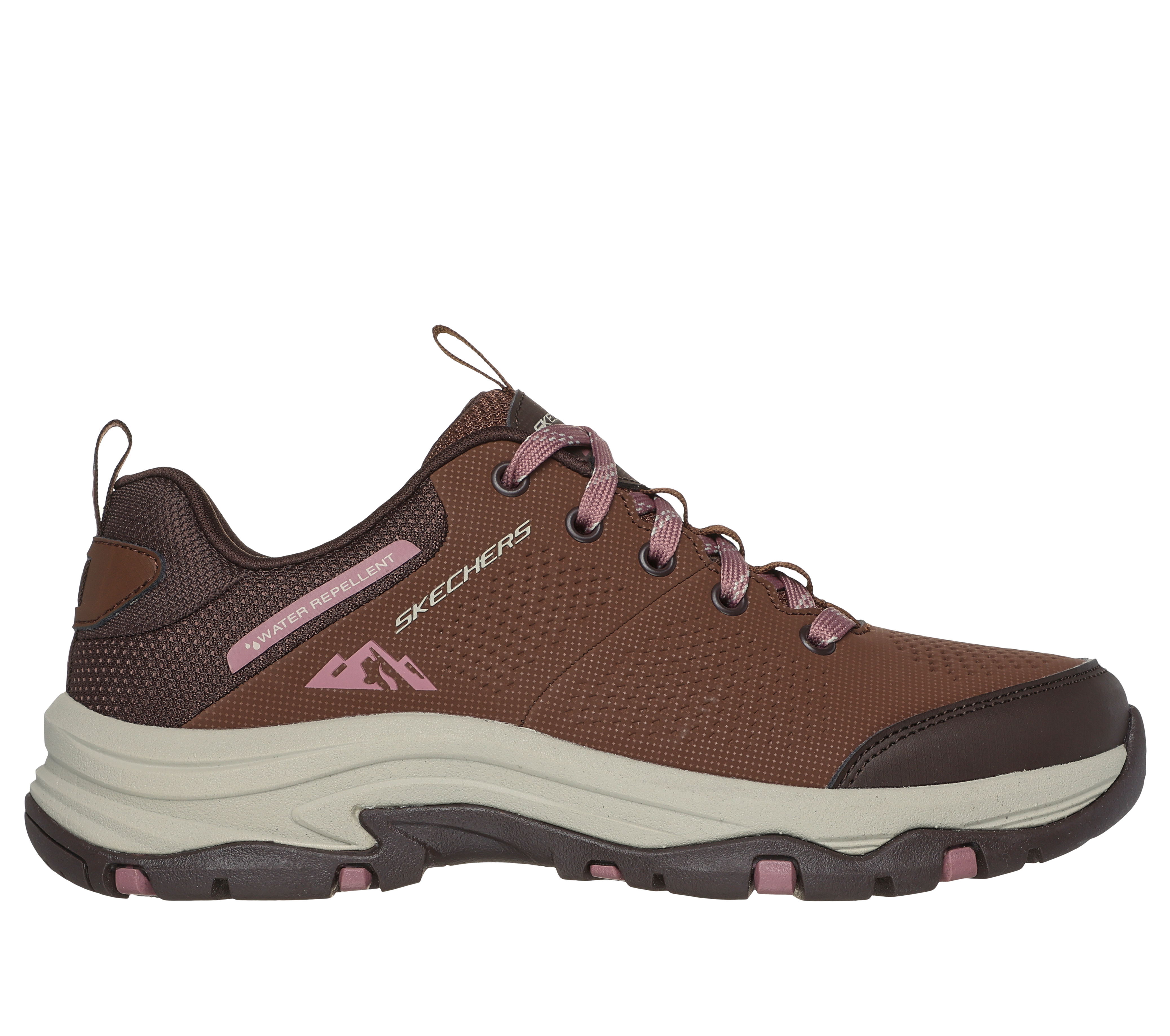 Skechers Women's Relaxed Fit: Trego - Trail Destiny Sneaker in Tan/Brown, Size 3 | Synthetic/Textile