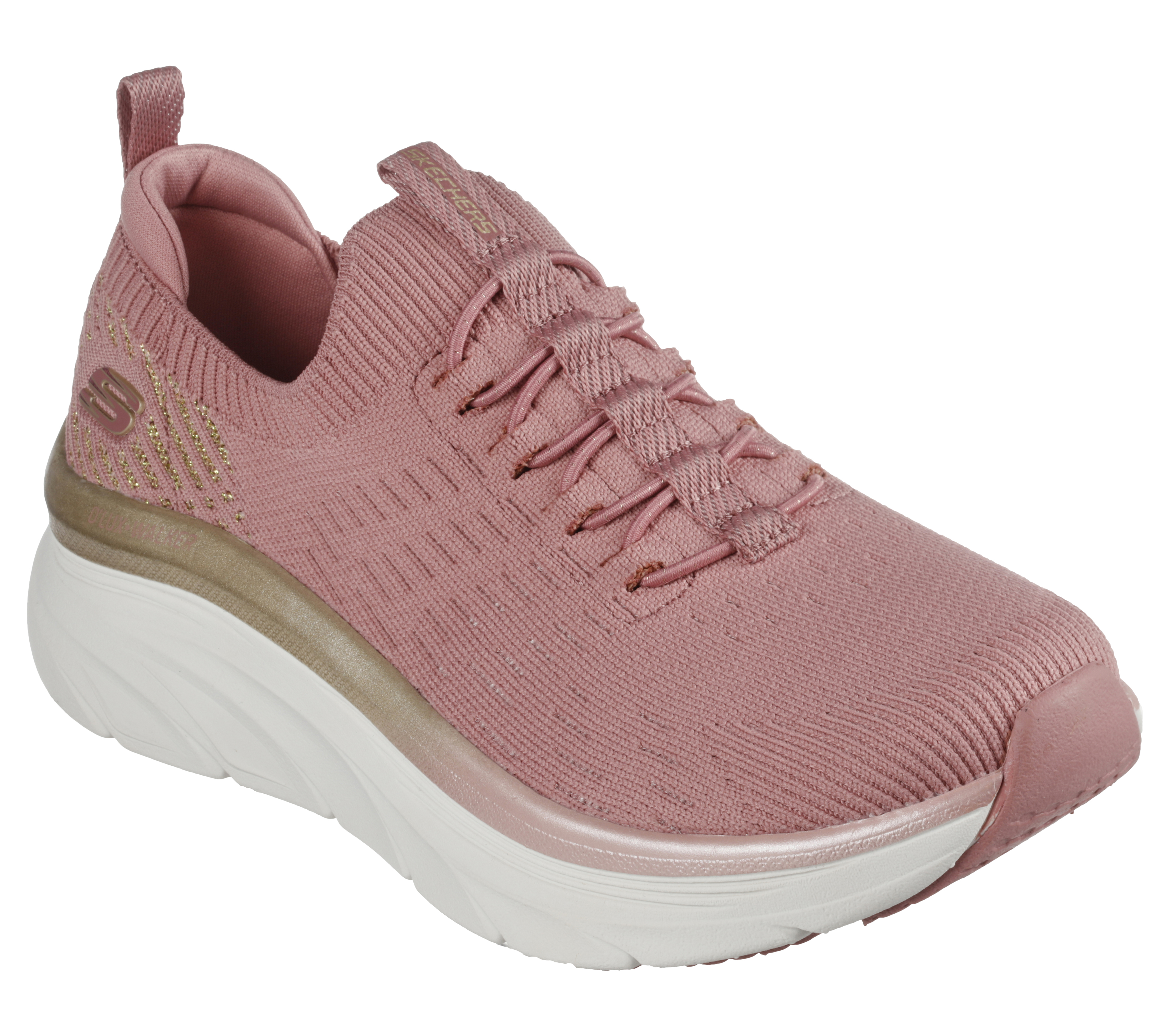 Skechers-Womens-D'LUX Comfort-Glow T-Sneakers